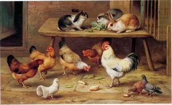 Cocks and rabbits 130, unknow artist